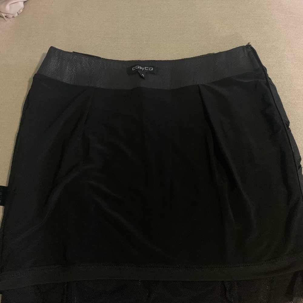 CQ by CQ patchwork/mesh miniskirt - Picture 8 of 11